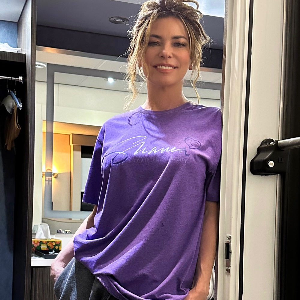 Shania Foundation T-shirt - Purple Rush